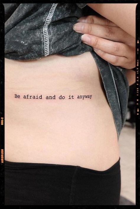 Quotes Tattoo Inspiration If You Stand For Nothing Quote Tattoo, Go Forward Tattoo, You Did It Tattoos, I Did It Tattoo Ideas, Take Chances Tattoo, Take Action Tattoo, Stay The Course Tattoo, Do It Afraid Tattoo, Keep Pushing Tattoo