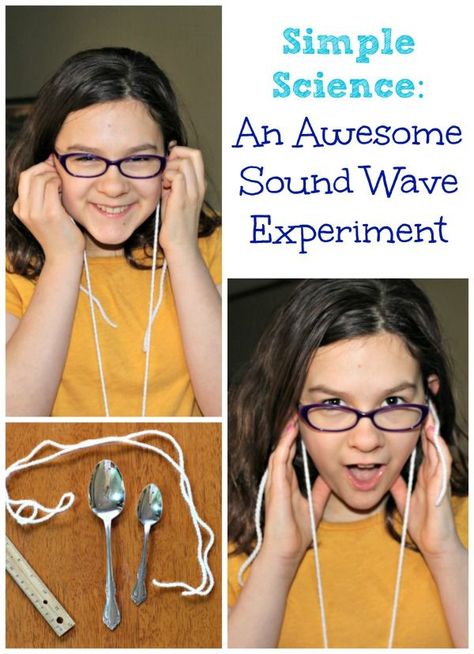 This super easy science experiment has some AMAZING results! Science Of Sound Experiments, Science Experiments First Grade, Light Energy Experiments For Kids, Energy Experiments For Kids, Energy Activities For Kids, Waves Science, Energy Experiments, Steam Experiments, Vetenskapliga Experiment