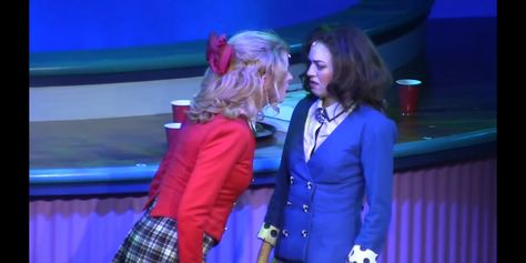 Veronica Sawyer And Heather Chandler, Veronica X Heather Chandler, Heather Chandler Musical, Chansaw Heathers, Heather Chandler X Veronica Sawyer, Heathers Musical, Dream Roles, Heather Chandler, Veronica Sawyer