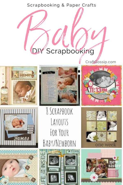 Scrapbook Baby Book Ideas, Baby Boy Scrapbook Layouts, Pregnancy Scrapbook, Bridal Shower Scrapbook, Boy Scrapbook Layouts, Paper Bag Scrapbook, Baby Scrapbook Album, Unique Scrapbooks