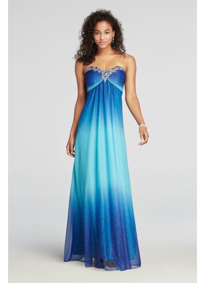 Ombre Prom Dress, Formal Dress Strapless, Mitzvah Dresses, Crafty Jewelry, Star Theme, Ombre Prom Dresses, Prom Dresses 2015, Prom Dresses 2020, Ballroom Dance Dresses