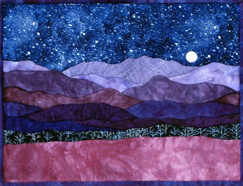 Mountain Quilt Pattern, Sky Quilt, Sunflower Quilts, International Quilt Festival, Landscape Art Quilts, Mountain Quilts, Landscape Quilt, Landscape Quilts, Miniature Quilts