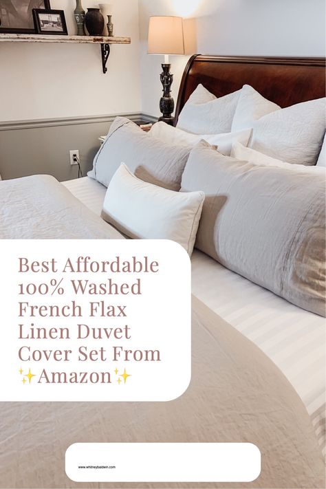 Oversized King Duvet Cover Sets, Linen King Bedding, Natural Color Linen Bedding, Best Duvet Covers Linen, Taupe Linen Bedding, White Linen Duvet Cover Master Bedrooms, Linen Duvet Set, Natural Colored Bedding, Amazon King Bedding