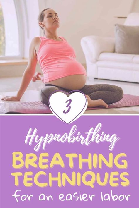 Hypnobirthing Breathing, Correct Breathing, Breathing Techniques For Labor, Hypnobirthing Techniques, Birth Prep, Easy Labor, Visualization Techniques, Unmedicated Birth, Pregnancy Affirmations