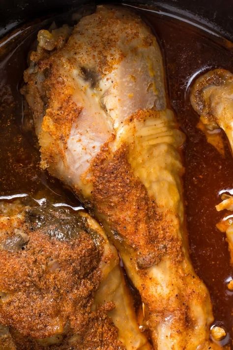 Easy Crockpot Turkey Legs 2 Turkey Drumsticks Crockpot, Crockpot Turkey Thighs, Turkey Thighs Crockpot, Turkey Thigh Recipes Slow Cooker, Slow Cooker Turkey Legs Recipes, Slow Cooker Turkey Thigh Recipes, Turkey Legs Instant Pot, Turkey Drumstick Recipe Slow Cooker, Crock Pot Turkey Wings