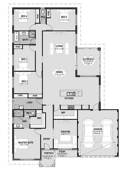 Four Bedroom House Plans, One Bedroom House Plans, 6 Bedroom House Plans, 5 Bedroom House Plans, One Bedroom House, Colonial House Plans, Affordable House Plans, Free House Plans, Beach House Plans