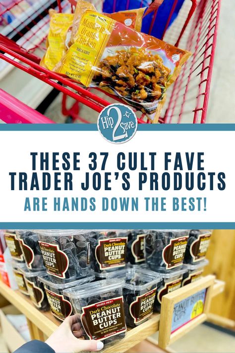 Here are the best Trader Joe's products to buy next time. These top cult-favorite Trader Joe's finds are loved by many. See what all the hype is about and try them for yourself! Best Foods From Trader Joes, Trader Joes For Diabetics, Trader Joe Shopping List, Trader Joe’s Paleo, Trader Joe’s For Diabetics, Best Finds At Trader Joes, Best Trader Joe’s Recipes, Trader Joe’s Diet, Trader Joe’s Picnic Ideas