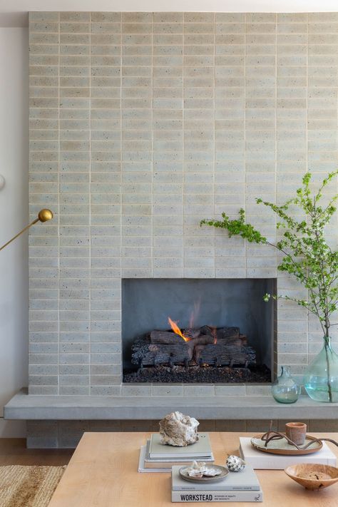 1978 House Remodel, Modern Kitchen Update, Midcentury Modern Fireplace, Modern Organic Interior Design, Mid Century Modern Fireplace, Relax Room, Organic Interior Design, Fireplace Inspiration, Organic Interior