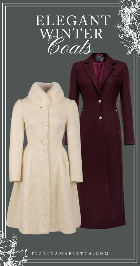 Elegant winter coats for women are everywhere but not all of them will withstand the frosty weather and actualy keep you warm while looking fantastic. these Elegant winter coats are guaranteed to make you look fabulous but also keep you warm. Theatrical Romantic Winter, Winter Coat Ideas, Coat Ideas, Winter Coats For Women, Theatrical Romantic, Elegant Coats, Winter Coats, Winter Coats Women, Winter Coat