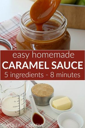 Caramel Sauce For Apples, Soft Caramels Recipe, Caramel Apple Sauce, Easy Caramel Sauce, Caramel Sauce Recipe, Easy Caramel, Caramel Recipes Sauce, Homemade Caramel Sauce, Soft Caramel