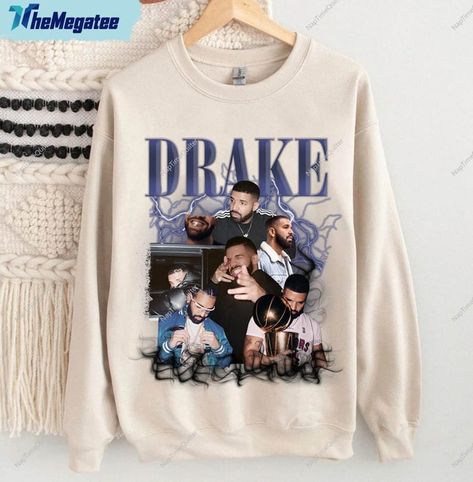 Drake Sweatshirt, Drake Merch, Drake Hoodie, Drake Clothing, Drake Concert, Drake Photos, Funky Shirts, Cute Sweatshirts, Vintage Shirt