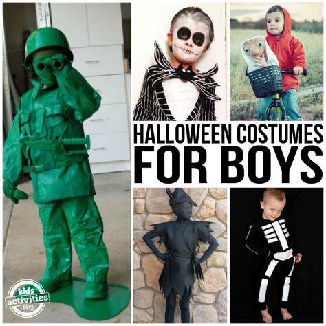 Diy Costumes For Kids, Homemade Halloween Costumes For Kids, Creative Diy Costumes, Diy Costumes For Boys, Halloween Costumes For Boys, Boys Halloween Costumes Diy, Costumes For Boys, Old Halloween Costumes, Halloween Costumes Kids Boys