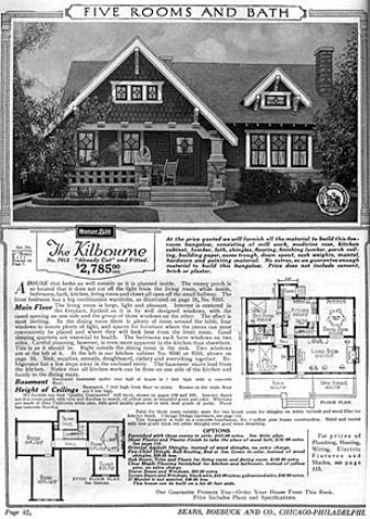 A copy of the 1921 Sears catalog ad.   Emile Oxsen of Pleasanton, who has made a living selling real estate for the past 30 years, is not a man enamoured of modern architecture. So when it came time to build a home for himself, he and his wife, Marjorie, chose a design for a relatively small, (1,200 square-foot) bungalow-style home featured in a 1921 Sears catalog. Sears House Plans, Sears Catalog Homes, Sears Homes, Sims4 Builds, Vintage Floor Plans, Historical Homes, Vintage Homes, Bungalow Floor Plans, Antique Shopping