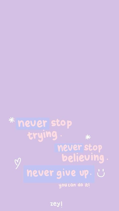 Daily Reminder Aesthetic, Reminder Aesthetic, Don't Give Up Quotes, Quote Wallpapers, Purple Quotes, Positive Quotes Wallpaper, Giving Up Quotes, Aesthetic Wallpaper Iphone, Inspirational Quotes Wallpapers