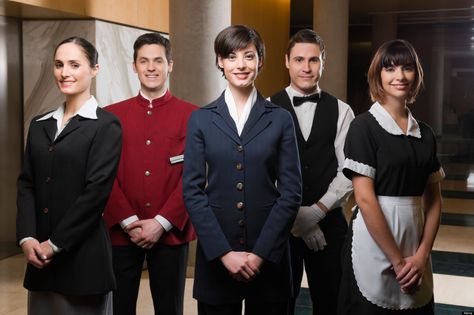 https://premierhotelier.wordpress.com/2016/04/04/the-suite-life-experiences-hotel-employees-can-relate-to/ Hotel Secrets, Hotel Operations, Hotel Jobs, Restaurant Uniforms, Hotel Uniform, Hospitality Uniform, Suite Life, Police Uniforms, Dubai Hotel