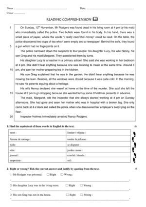 Calaméo - 16 Test Ce Detective Story Detective Story Ideas, Detective Stories, Mystery Detectives, Detective Story, Reading Comprehension, Detective, Writing, Reading, Quick Saves