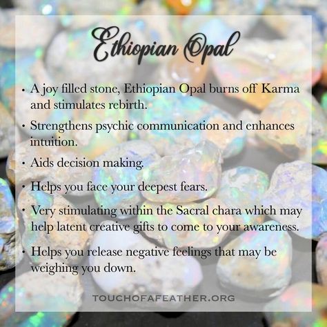 Ethiopian Opal Meaning, Opal Meaning Healing Crystals, Fire Opal Meaning, Opal Crystal Meaning, Opal Stone Meaning, Opal Properties, Crystal Knowledge, Crystal Tips, Crystal Magick