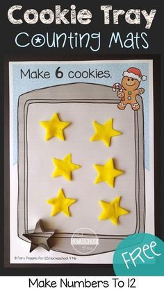 Holiday Playdough Mats, December Centers, December Preschool, Counting Mats, 123 Homeschool 4 Me, Christmas Sensory, Gingerbread Activities, Kindergarten Christmas, Christmas Preschool