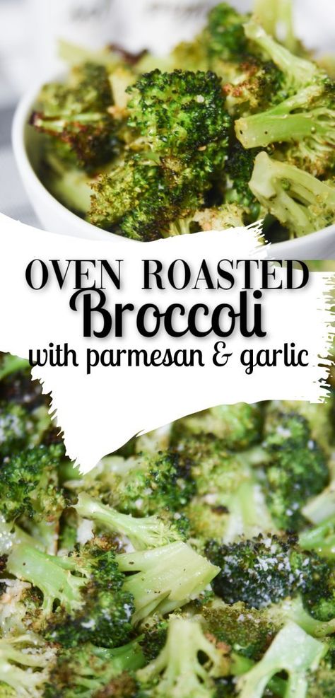 Oven Broccoli, Oven Baked Broccoli, Baked Broccoli Recipe, Oven Roasted Broccoli, Roasted Broccoli Recipe, Garlic Roasted Broccoli, Parmesan Broccoli, Garlic Broccoli, How To Cook Broccoli