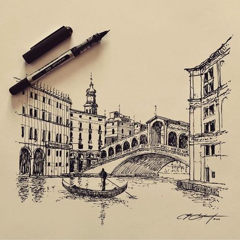 Artitechture Aesthetic Drawing, Urban Art Sketches, Building References Drawing, Fine Line Building Drawings, Italian Sketches Drawings, Architecture Drawing Sketchbooks Ideas, Ink Architecture Drawing, Ink Pen Sketch, Drawing Ideas Buildings