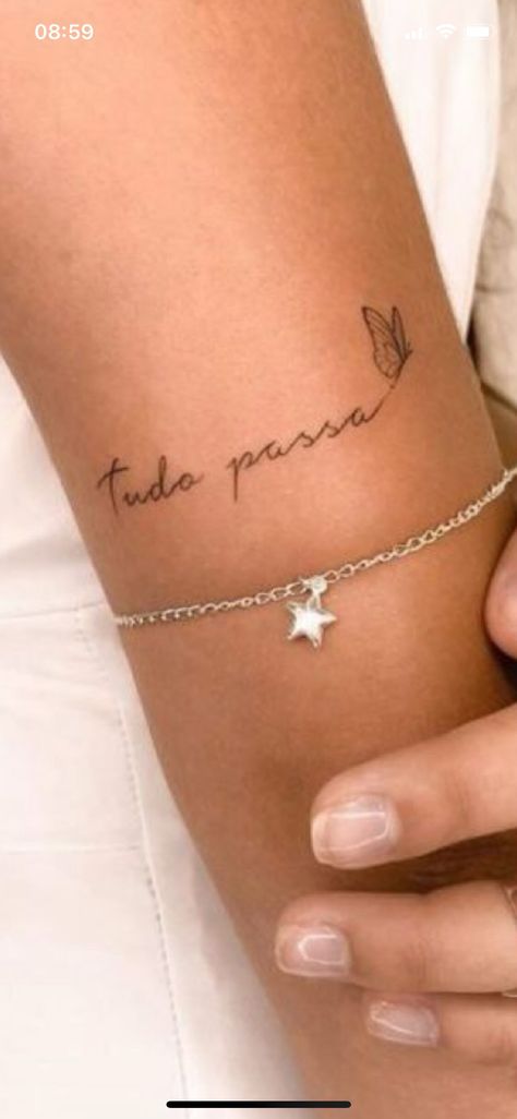 Portuguese Tattoo Ideas Words, Portuguese Tattoos For Women, Tattoos In Portuguese, Portuguese Tattoo Ideas, 3 Best Friend Tattoos, Portugal Tattoo, Portuguese Tattoo, Rosary Bead Tattoo, Spanish Tattoos