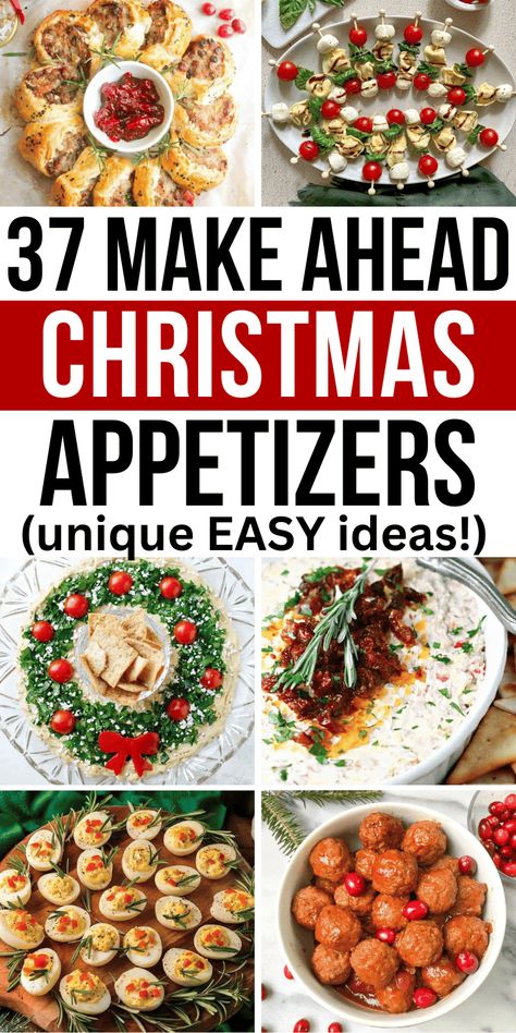 Vegetarian Christmas Appetizers, Appetizers For Christmas, Christmas Party Appetizers, Christmas Eve Appetizers, Easy Christmas Appetizers, Xmas Appetizers, Make Ahead Christmas Appetizers, Christmas Finger Foods, Christmas Potluck