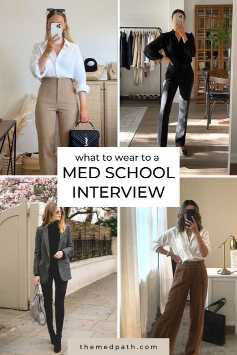 Business Casual Outfits For Medical Office, High School Interview Outfit, Business Casual Doctor Outfits, Casual Orientation Outfit, Formal Outfits For Doctors, Medical Students Dressing Style, Interviews Outfit, Interviews Outfit Women, Medical Work Outfit