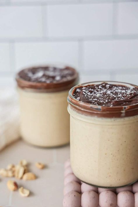 Vegan Peanut butter mousse with aquafaba - danishealthyeats.com