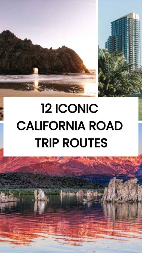 Check these 12 Iconic California Road Trip Routes. Heading out on a road trip is one of the best ways to see what California has to offer. From the breezy coastlines to the rugged mountains, you will love these iconic road trips in California. Ca Road Trip, West Coast Road Trip Itinerary, California Places To Visit, Big Sur Coastline, Rugged Mountains, West Coast Travel, California Road Trip, Visit San Francisco, Canada Travel Guide