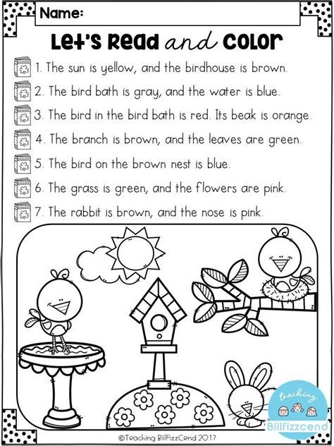 Reading Comprehension Worksheets - Best Coloring Pages For Read And Color, Reading Kindergarten, Centers Kindergarten, Listening Activities, Free Kindergarten Worksheets, Listening Comprehension, Reading Comprehension Activities, First Grade Reading, Comprehension Worksheets