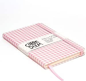 Pukka Pad, Carpe Diem Soft Cover Journal - Notebook with Ribbon Page Marker and Elasticized Closure - 192 Pages 80GSM Paper - 8.38 x 5.25in - Ballerina Pink Check Cute Diary, Soft Cover Journal, Diary Covers, Ballerina Pink, Softcover Notebook, Cover Journal, Creative Planner, Camera Digital, Cute Journals