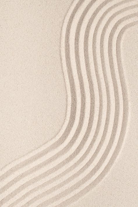 Download free image of Sand wave nature textured background in wellness concept by Chanikarn Thongsupa about zen, zen sand, sand texture, minimal, and calm concept 3317883 Relaxing Wallpapers, Zen Sand, Sand Texture, Sea Nature, Zen Garden, Free Image, Textured Background, Zen, Texture