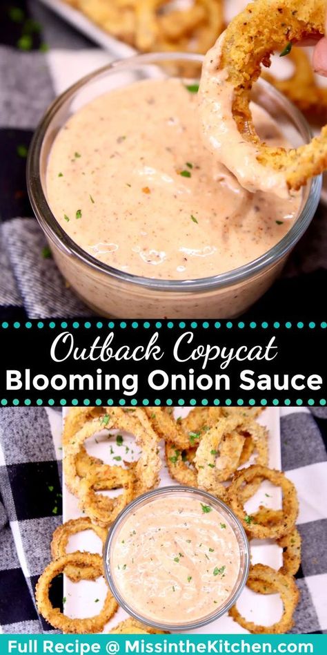 Copycat Blooming Onion, Blooming Onion Sauce, Blooming Onion Recipes, Bloomin Onion, Blooming Onion, Homemade Sauce Recipes, Outback Steakhouse, Onion Sauce, Copykat Recipes