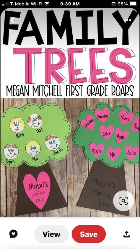 My Family Crafts Preschool, My Home And Family Preschool Theme, Family Projects For Preschool, Text To Self Connections, Family Day Activities, Family Crafts Preschool, Preschool Family Theme, Library Storytime, Family Activities Preschool