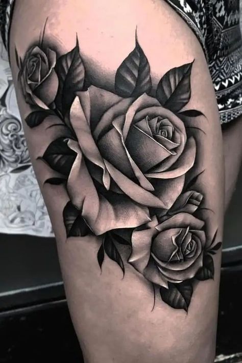 110+ Best Tattoo Ideas For Women - Female Tattoo - Tattoo Pro|#tattoo #handtattoo #tattoos #rosetattoo #tattoorose 615 Grey Rose Tattoo, Black And Grey Rose Tattoo, Realistic Rose Tattoo, Black And Grey Rose, Rose Drawing Tattoo, Rose Tattoos For Women, Rose Tattoos For Men, Black Rose Tattoos, Rose Tattoo Design