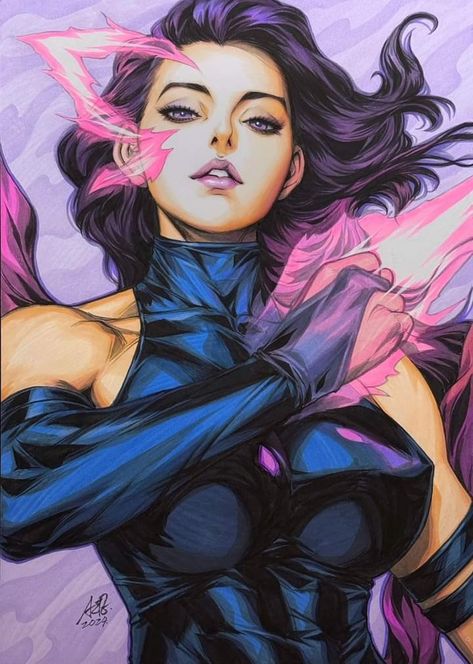 Psylocke (Betsy Braddock) - X MEN Stanley Lau, Marvel Comics Women, Stanley Artgerm, Betsy Braddock, X-men, Marvel Comic Character, Superhero Comics, Marvel Girls, Dc Comics Art