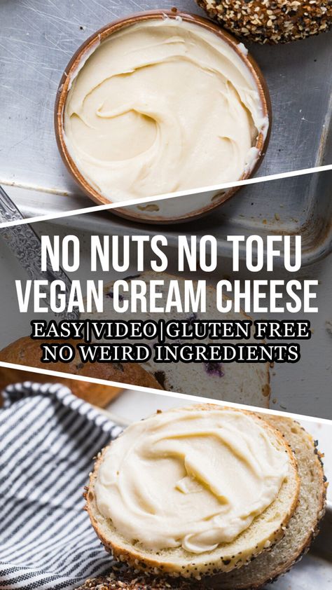 Nut Free Soy Free Vegan Cream Cheese Vegan Strawberry Muffins, Superfood Snacks, Vegan Cream Cheese Recipe, Vegan Bagel, Tofu Vegan, Balanced Meal Plan, Vegan Cheese Recipes, Canned Butter, Soy Free Vegan