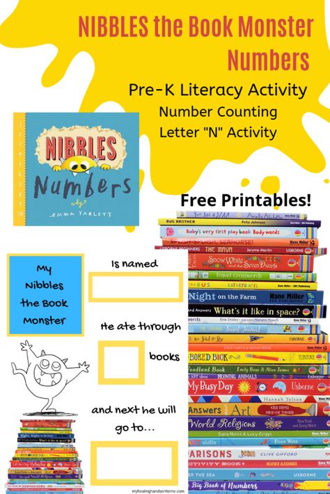 Nibbles The Book Monster, Nibbles The Book Monster Activities, I Need My Monster Activities, There’s A Monster In Your Book, The Monster Book Of Monsters, Letter N Activities, Monster Activities, Word Map, Monster Craft