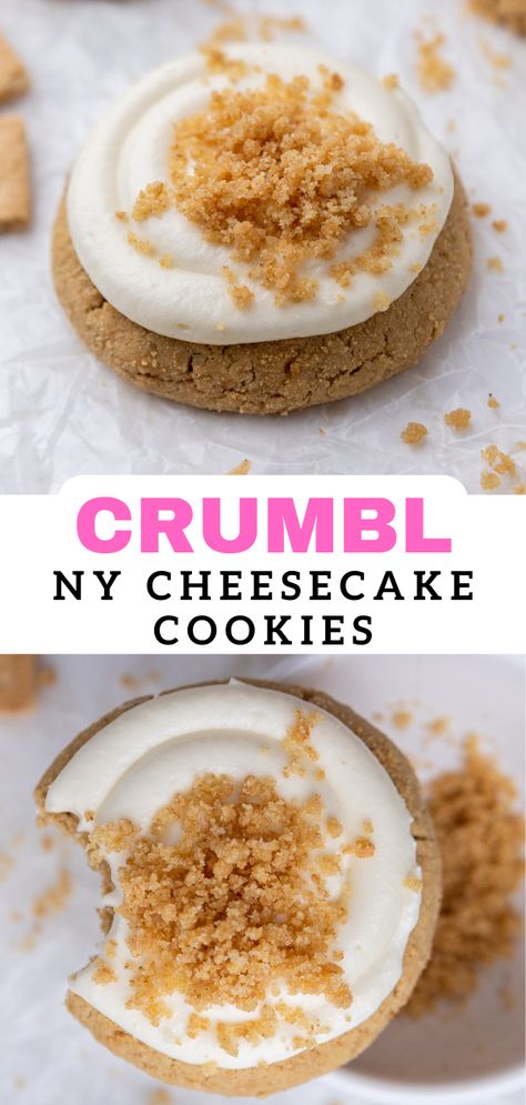 Ny Cheesecake, Homemade Cream Cheese Frosting, Crumble Cookie Recipe, Homemade Cream Cheese, Graham Cracker Cookies, Cookie Decoration, Cracker Cookies, Lost 100 Pounds, Gourmet Cookies