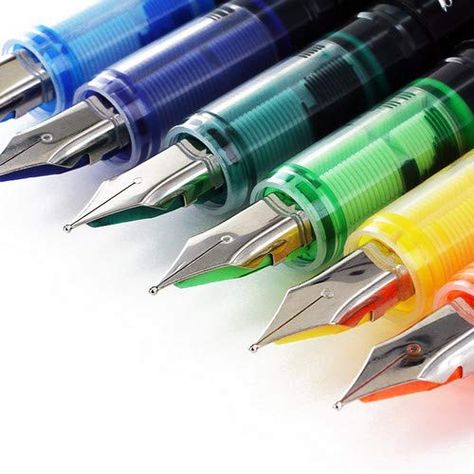 AmazonSmile : Thornton's Office Supplies Disposable Fountain Pens, Medium Point, Assorted Colors, Pack Of 12 (TOS-DFPAST12M) : Office Products Best Fountain Pen, Cute School Stationary, Stationary Supplies, Cool School Supplies, Line Sketch, Stationery Essentials, Point Light, Stationary School, Calligraphy Pens