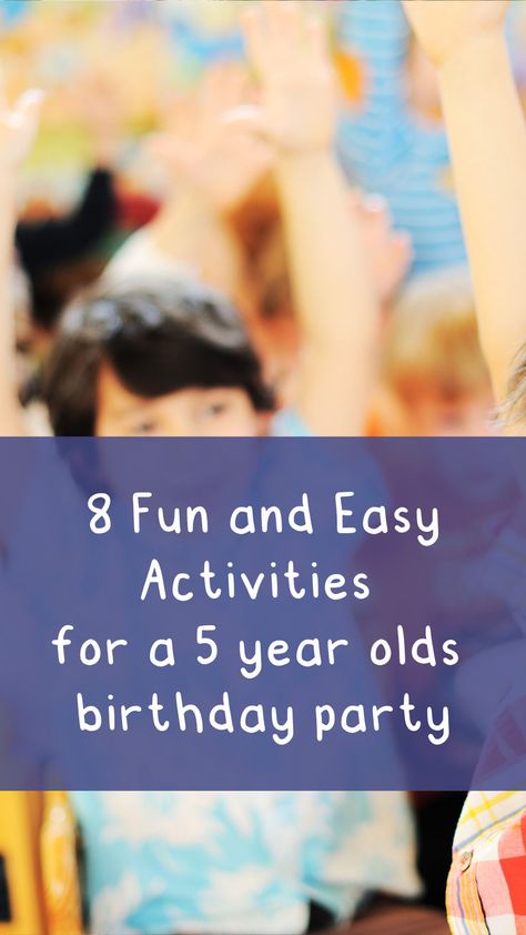 8 Fun & Easy Birthday Party Activities for 5 Year Olds 🎉 Five Year Old Birthday Party Activities, 5 Year Birthday Party Activities, 5 Year Birthday Party Games, Kid Birthday Activities, Birthday Party Stations, 5 Year Birthday Party Ideas, Boys Birthday Party Activities, Gabby Cat, Play Stations