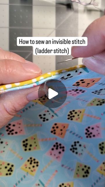 Muriel Corbierre on Instagram: "I use the ladder stitch a lot when turning holes need to be closed in bags and accessories. It is very simple and the stitches are truly invisible. Save for later!
.
#sewingtips #howtosew #stitch #sewingtutorial" Sewing Invisible Stitch, Invisible Ladder Stitch, How To Stitch A Hole, Invisible Seam Stitch, Invisible Ladder Stitch Video, Ladder Stitch Tutorial, Hemming Stitch, Hidden Stitch Hand Sewing Video, Hidden Stitch