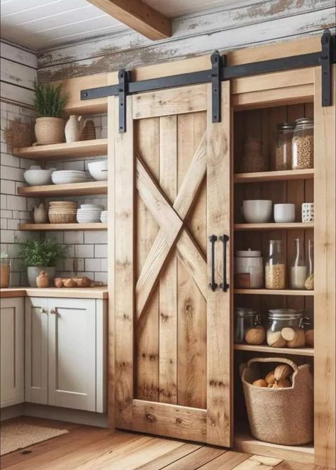 Farmhouse Kitchen Decor Ideas, Shabby Home, Charming Farmhouse, Unique Farmhouse, Kitchen Decor Ideas, Rustic Kitchen Design, Cabin Kitchens, Farmhouse Kitchen Design, Rustic Farmhouse Kitchen