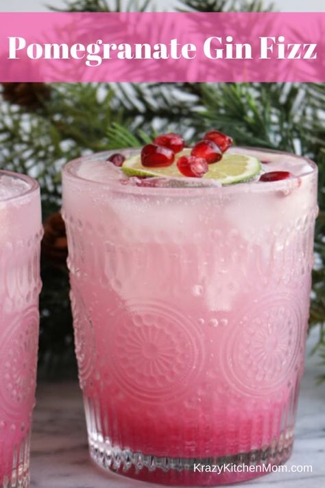 You're gonna love our take on a classic gin fizz cocktail...the Pomegranate Gin Fizz Cocktail dressed for the holiday season. Lite and refreshing - cheers! Pomegranate Gin, Gin Fizz Cocktail, Fizz Cocktail, Cocktail Gin, Gin Cocktail Recipes, Diy Hack, Gin Drinks, Gin Fizz, Boozy Drinks