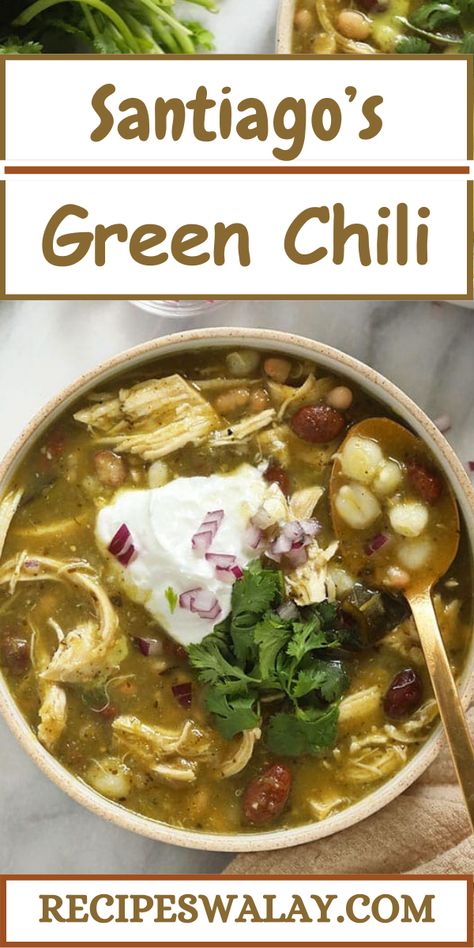 Experience the vibrant flavors of Santiago's Green Chili Recipe, a hearty dish that embodies the spirit of Southwestern cuisine.
#Santiago’s #Green #Chili #Recipe Green Chili Recipe, Green Chili Recipes, Popular Side Dishes, Green Chili, Paneer Recipes, Biryani Recipe, Chili Recipe, Recipe Steps, Green Chilies