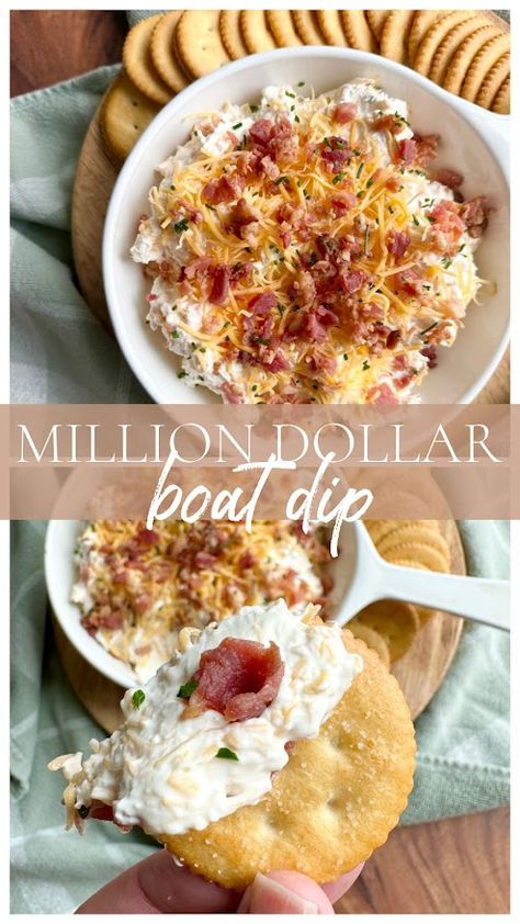 Best Appetizer Dips Parties Food, Lake Dip Recipe, Million Dollar Dip Pioneer Woman, Dips For Boat, Pool Party Dip Recipes, Easy Cold Dips For A Party, Poolside Dip Recipes, Easy Work Appetizers, Summer Time Dips