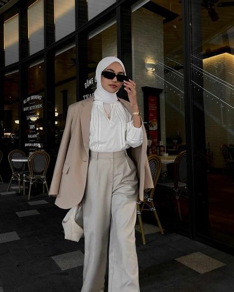 ★ amanina_zakaria Classy Outfit Hijab, Hijabi Outfit Idea, Luxury Hijab Outfit, Modest Fits Aesthetic Hijabi, Old Money Aesthetic Hijab, Outfit Ideas Aesthetic Hijab, Hijabi Old Money, Hijabi Girl Fashion, Hijabi Old Money Outfits