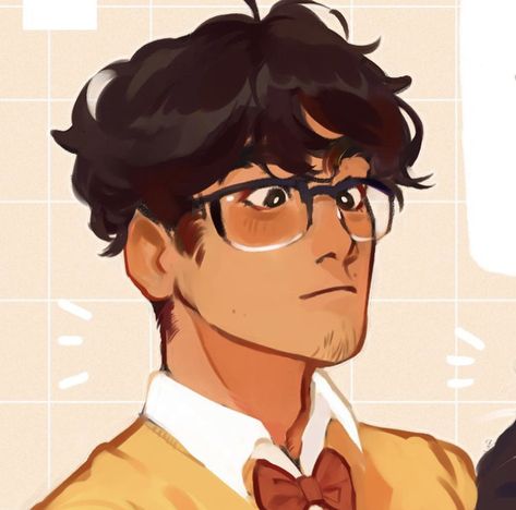 Hair References Art, Hair Styles For Men Drawing, Drawing Of Guy With Glasses, Squinting Reference, Mixed Guy Drawing, Mens Hair Art Reference, Masculine Oc Art, Jail Pose Reference, Oc Faceclaims Male Art