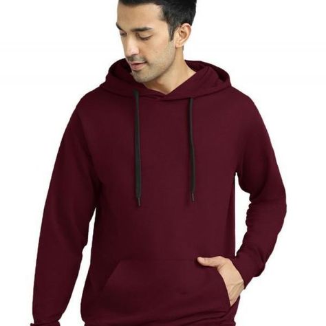 👉 Comment "Shop" order this item 👈 Maroon Cotton Mens Hoodie with Full Sleeves 👇 Cotton Solid Full Sleeves Mens Hoodie Fabric: Made with high-quality cotton for comfort and durability Color: Stylish maroon color Pattern: Features a classic solid design Fit: Regular fit for a comfortable wear Sleeves: Full sleeves for extra warmth Neck Type: Comes with a hood for a trendy look Length: Available in various sizes - 38/40/42/44/46 inches Closure: Designed without any closure for a slee... Hoodie Fabric, Mens Hoodie, Maroon Color, Full Sleeves, Full Sleeve, Sleeve Cotton, Color Patterns, Hoodies Men, Vogue