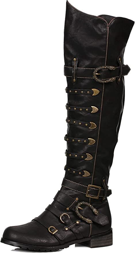 Amazon.com: Ellie Men's 158-Wilbur Steampunk Costume Boots - Combat Shoes, Black Patent, M : Clothing, Shoes & Jewelry Steampunk Costume Male, Moda Steampunk, Combat Shoes, Steampunk Shoes, Steampunk Boots, Pirate Boots, Victorian Shoes, Victorian Boots, Steampunk Fashion Male